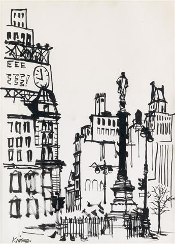 DONG KINGMAN Two views of New York.